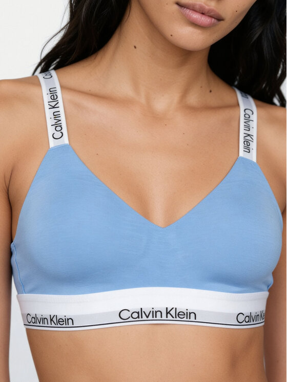 Calvin Klein Underwear Calvin Klein Underwear Podprsenka Bralette LV00QF8504 Modrá