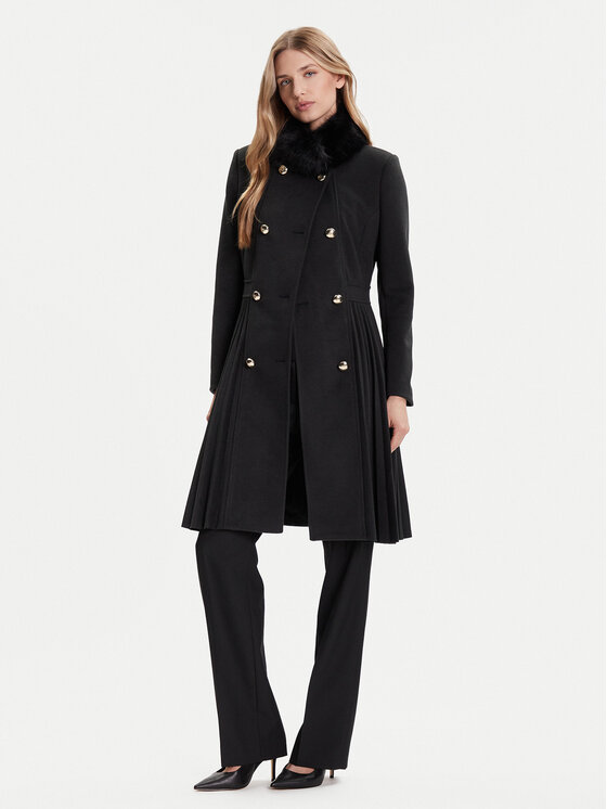 Rinascimento Rinascimento Übergangsmantel CFC0125794003 Schwarz Regular Fit