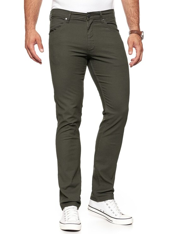 Wrangler Wrangler Pantaloni di tessuto GREENSBORO Verde Straight Fit