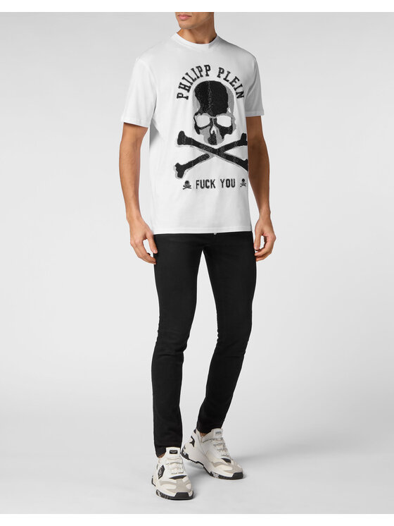 PHILIPP PLEIN PHILIPP PLEIN Tričko 14941 Biela Regular Fit