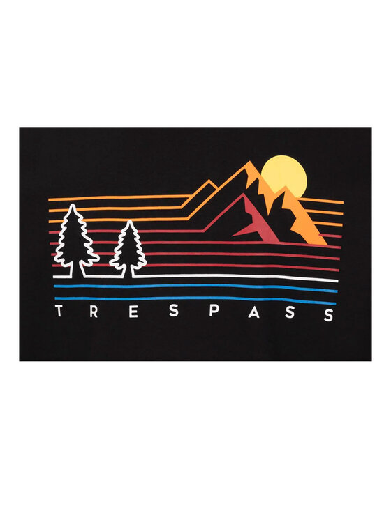 Trespass Trespass T-Shirt Macley Czarny Long Fit
