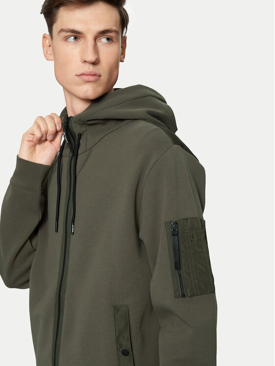REPLAY REPLAY Pulóver M6964 .000.23655 Sötétzöld Regular Fit