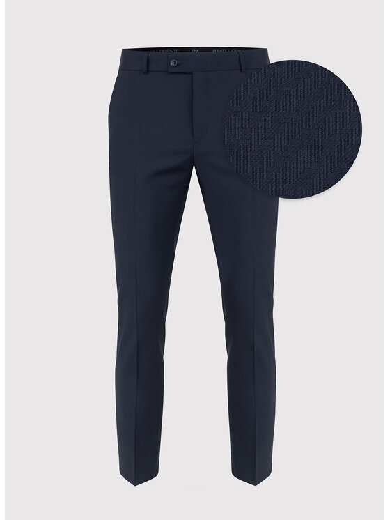 Pako Lorente Pako Lorente Spodnie garniturowe P23WP-6G-038 Granatowy Slim Fit