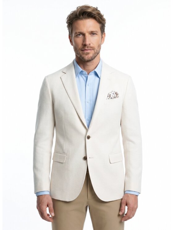 Pako Lorente Pako Lorente Marynarka P26WF-3X-001 Beżowy Slim Fit