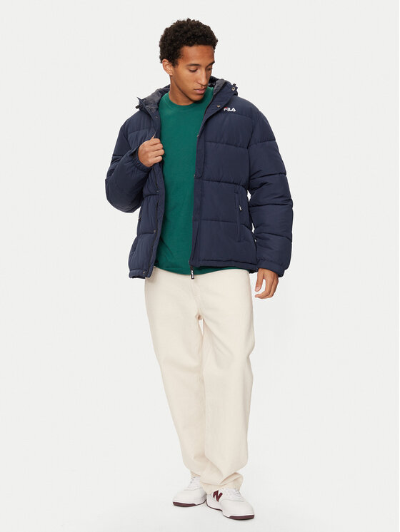 Fila Fila Marškinėliai Berloz FAM0340 Žalia Regular Fit