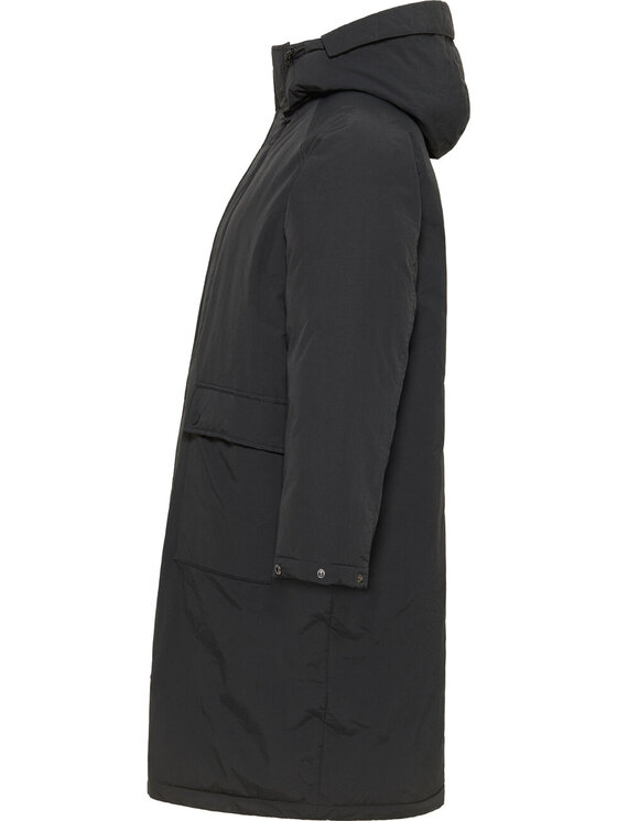 Mustang Mustang Kurtka zimowa LONG PARKA Czarny Loose Fit