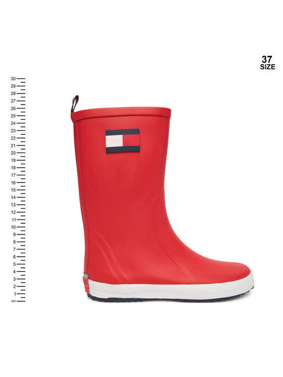 Tommy Hilfiger Tommy Hilfiger Гумени ботуши Flag Rain Boot T3XC-33923-0047 D Червен
