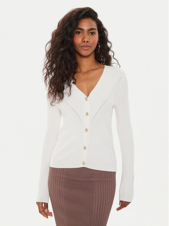 Guess Guess Kardigāns Kailey W4GR41 Z2U00 Balts Regular Fit