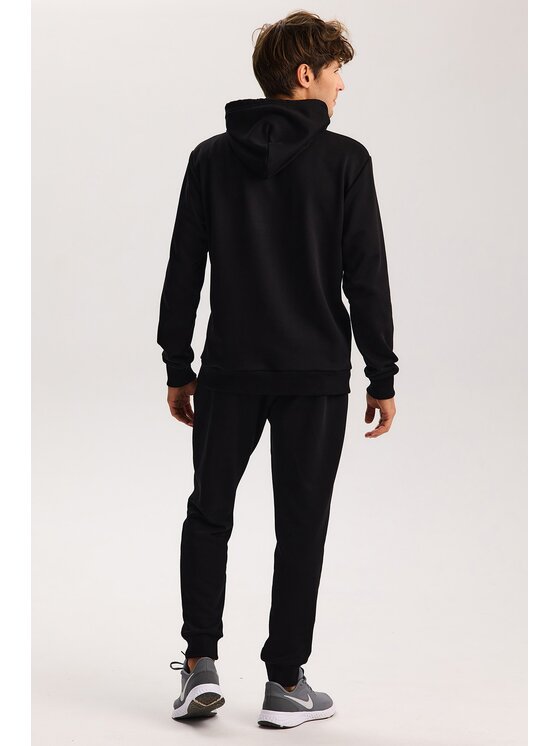 ROUGH RADICAL ROUGH RADICAL Bluza COTTON ACTIVE HOODIE MEN Czarny Regular Fit