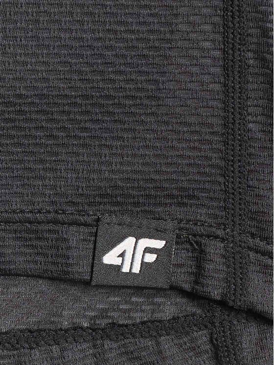 4F 4F Koszulka rowerowa ALTERNATIVE PATH Czarny Slim Fit