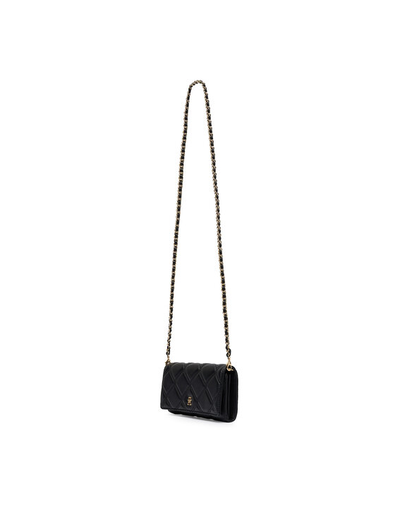 Tommy Hilfiger Tommy Hilfiger Soma Th Feminine Wallet On Chain AW0AW18795 Melns