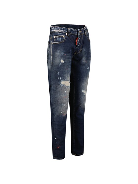 Geographical Norway Geographical Norway Jeansy SW5423H/GNO-BLUE Granatowy Slim Fit