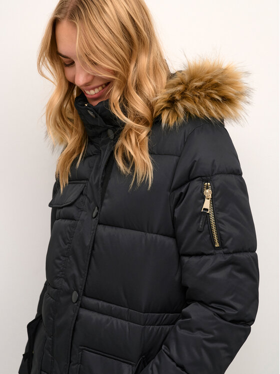 Cream Cream Winterjacke Carokka 10611580 Schwarz Regular Fit
