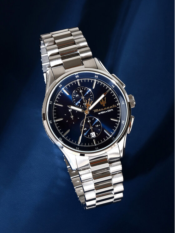 Maserati Maserati Zegarek Sorpasso Chronograph R8873624004 Srebrny