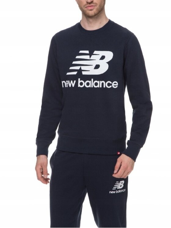 New Balance New Balance Bluza MT03560ECL Niebieski Standard Fit