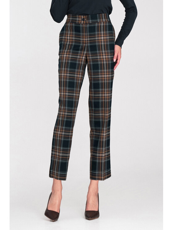 NIFE NIFE Dámské kalhoty SD123 Tmavomodrá Authentic Slim Fit