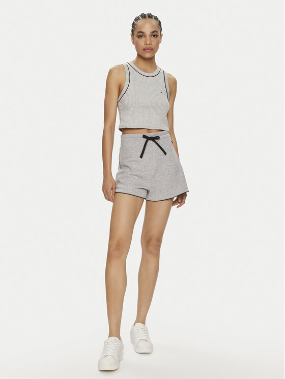 Tommy Hilfiger Tommy Hilfiger Marškinėliai UW0UW05232 Pilka Slim Fit