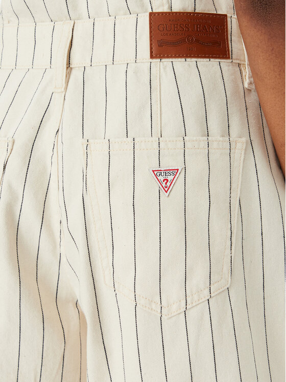 Guess Jeans Guess Jeans Дънкови шорти W6GDY5 D7961 Екрю Loose Fit