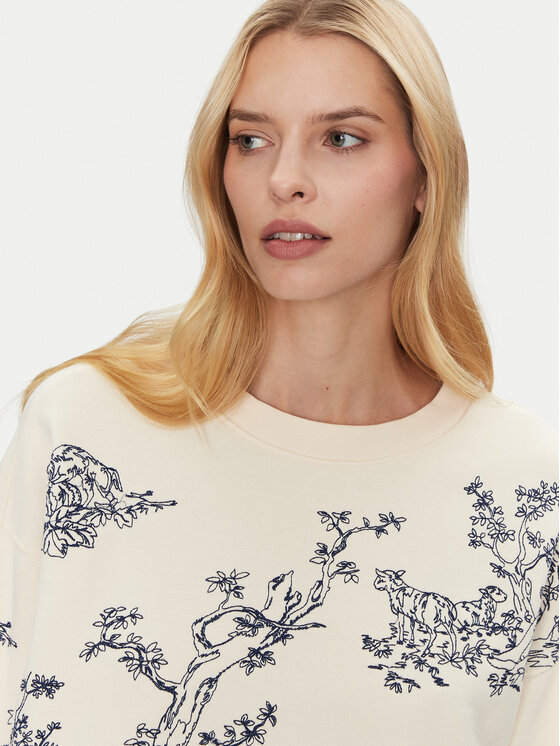 Munthe Munthe Μπλούζα Friede 251111825163 Μπεζ Relaxed Fit