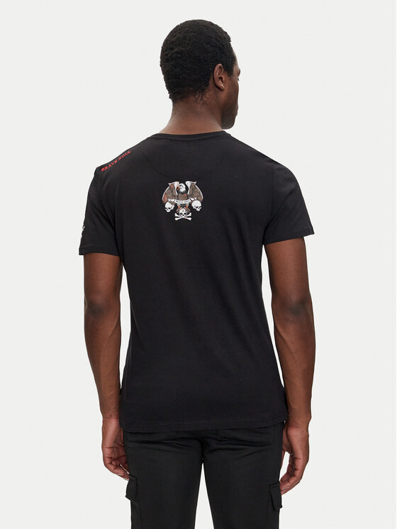 Brave Soul Brave Soul T-shirt MTS-149DYLAN Crna Regular Fit