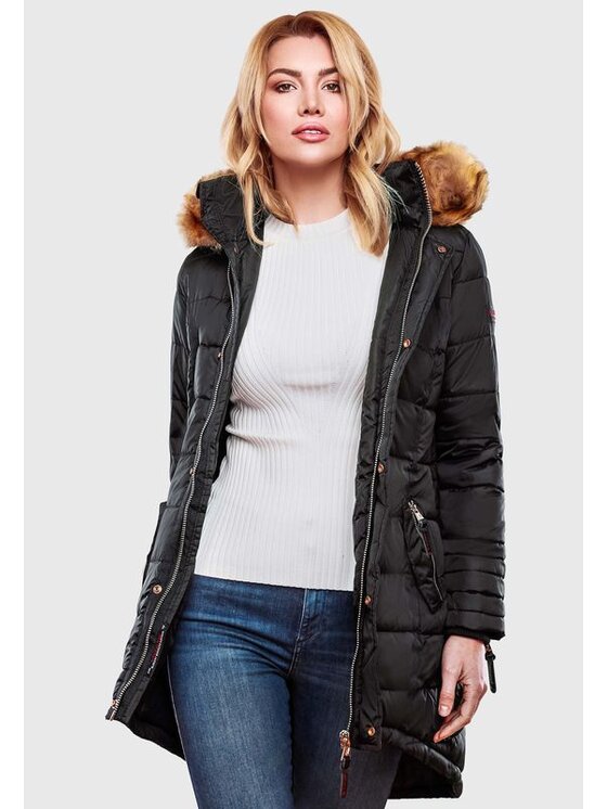 Navahoo Navahoo Kurtka zimowa Papaya Czarny Casual Fit