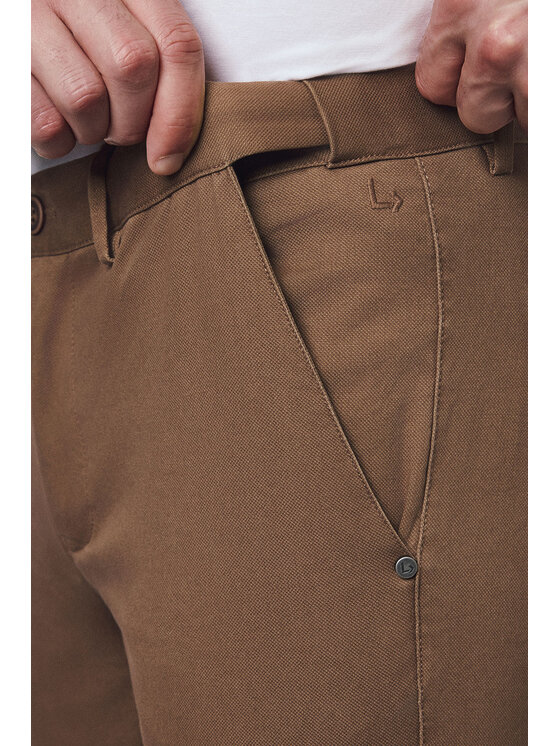 Lancerto Lancerto Chinosy Mikkeli SP082125000014 Beżowy Regular Fit