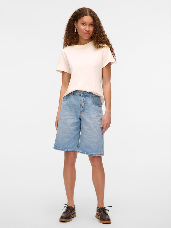 Vero Moda Vero Moda Džinsiniai šortai Raila 10334376 Mėlyna Loose Fit