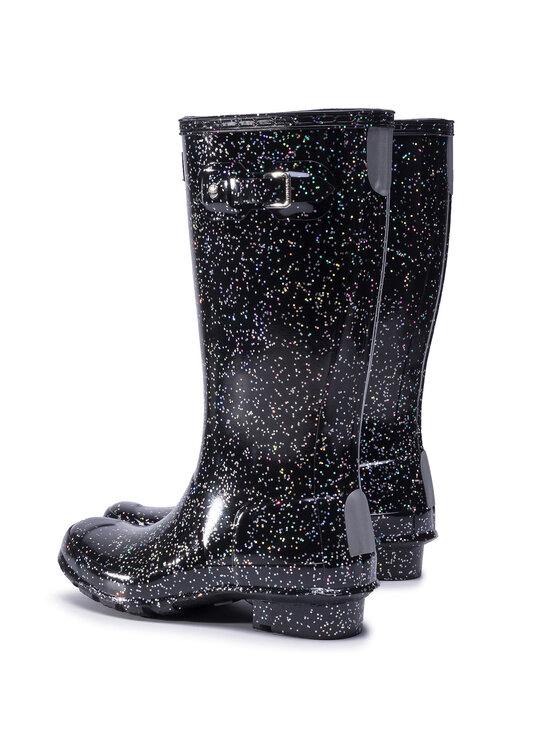 Hunter black clearance glitter boots