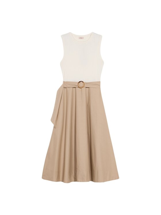 Oltre Oltre Vestito da giorno 7964J000805N0S1 Crema A-Line Fit