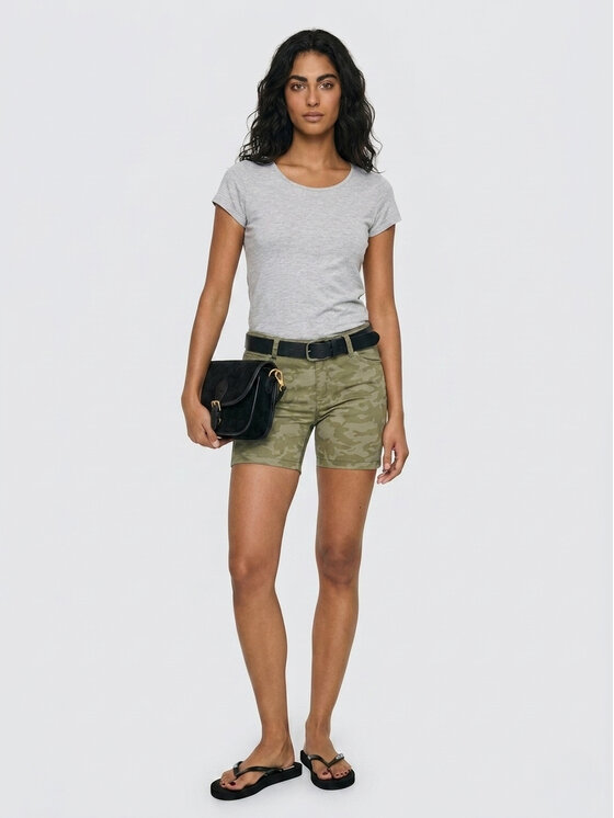BIG STAR BIG STAR Szorty jeansowe ARLA Khaki Basic Fit