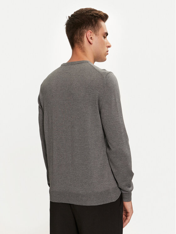 BOSS Boss Пуловер Baram-L 50476363 Сив Regular Fit
