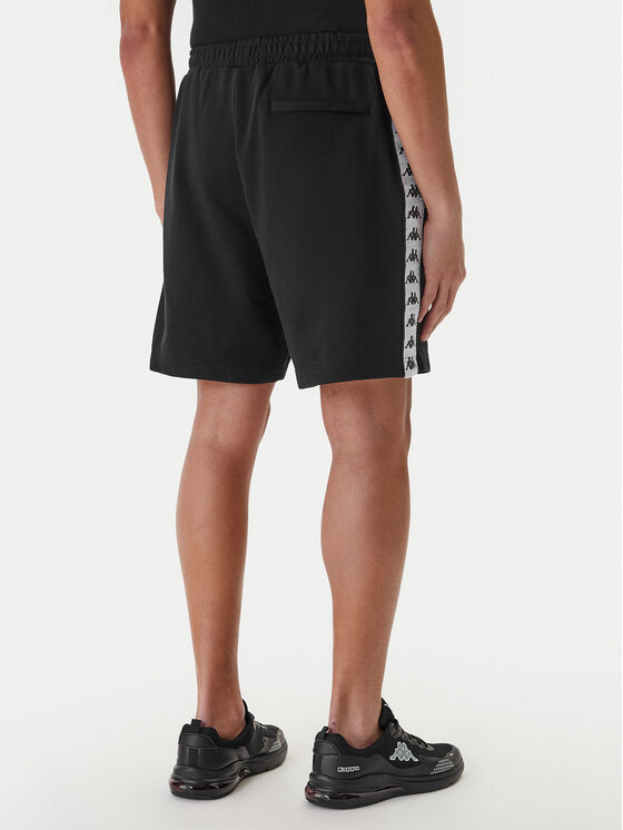 Kappa Kappa Pantaloni scurți sport Banda Oviedo 351S77W Negru Comfort Fit