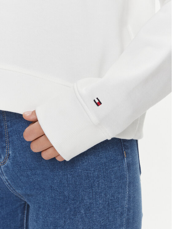 Tommy Hilfiger Tommy Hilfiger Sweatshirt Frosted WW0WW38856 Écru Relaxed Fit