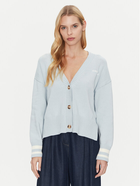 Guess Jeans Guess Jeans Strickjacke W4BR81 Z3HM1 Himmelblau Regular Fit