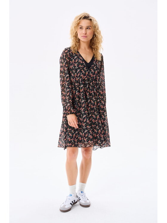 blue shadow blue shadow Sukienka codzienna Monka Czarny Regular Fit
