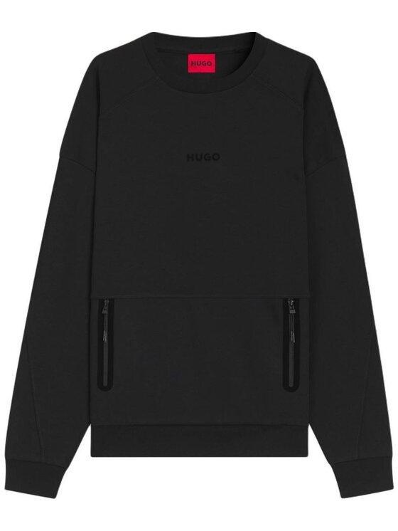 HUGO HUGO Bluza 50542277 10272299 001 Czarny Regular Fit