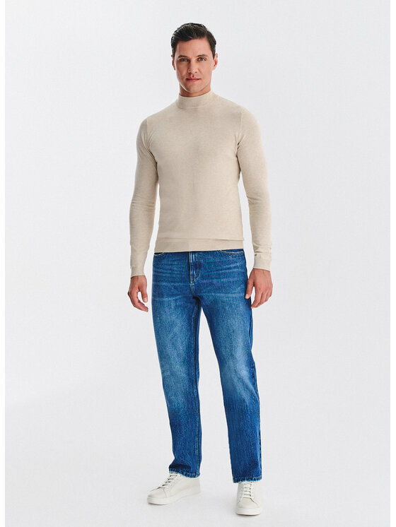 Pako Lorente Pako Lorente Sweter P25WF-2X-002 Beżowy Classic Fit