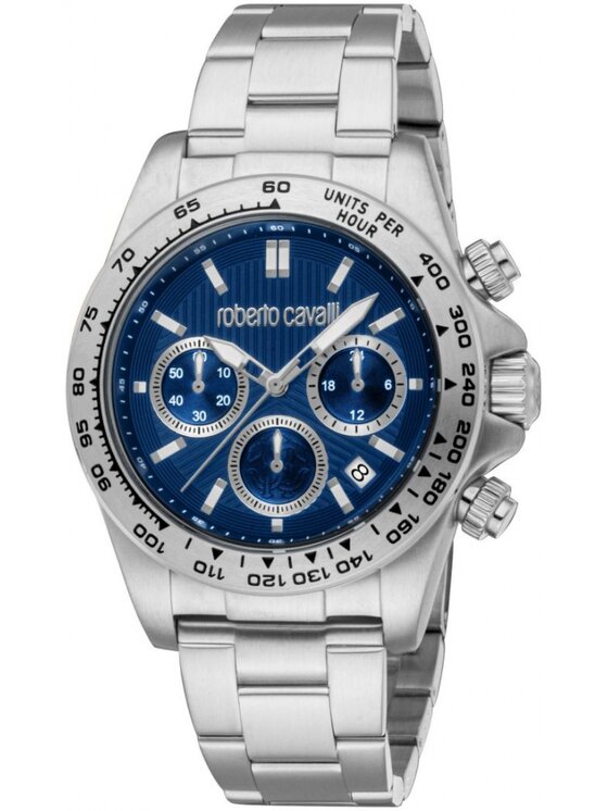 Roberto Cavalli Roberto Cavalli Zegarek RC5G135M0055 Granatowy