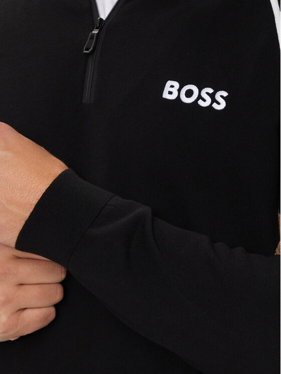 BOSS Boss Sweater Hydro-X 50519377 Fekete Regular Fit