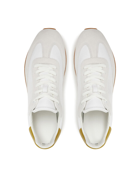 Calvin Klein Calvin Klein Sneakersy Low Prof Runn Laceup Cv Mix HM0HM01723 Biały