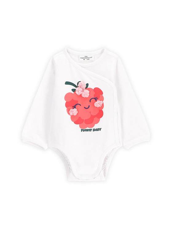 Body dziecięce Coccodrillo, Rozmiar 74, Białe, WC5112601MGN