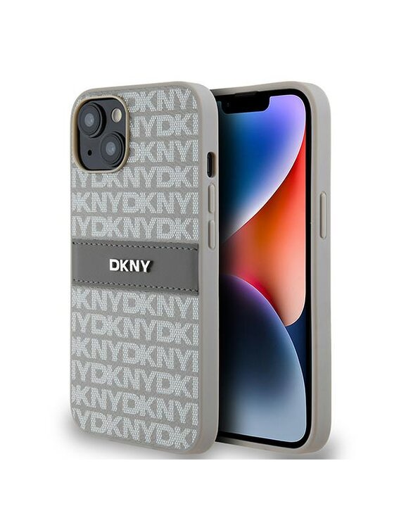 Etui na telefon DKNY, Beżowe, Apple iPhone 14