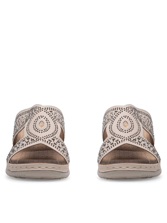 Clara Barson Clara Barson Pantoletten WYL05010-30 Beige