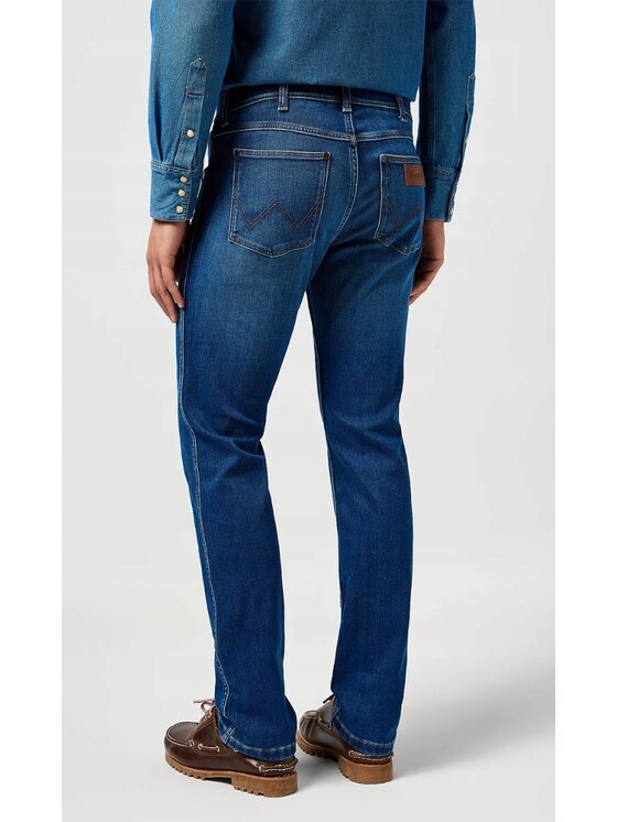 Wrangler Wrangler Jeansy Greensboro Niebieski Regular Fit