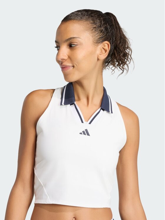 adidas adidas Koszulka techniczna 163234 Biały Slim Fit