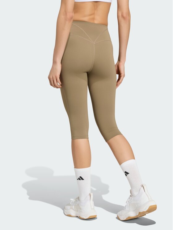 adidas adidas Legginsy 164795 Beżowy Fitted Fit