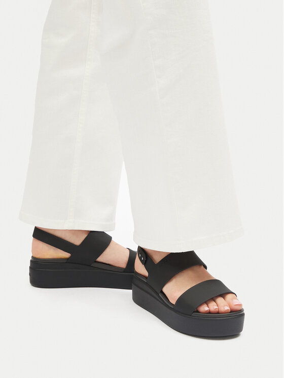 Crocs Crocs Sandały Brooklyn Low Wedge W 206453 Czarny