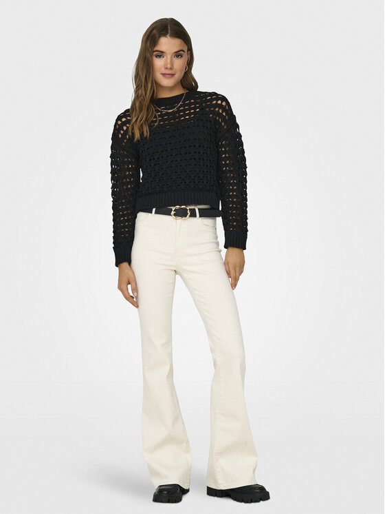 ONLY ONLY Sveter Linda 15311772 Čierna Regular Fit