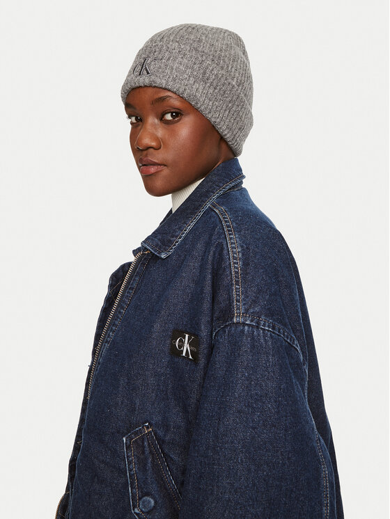 Calvin Klein Calvin Klein Шапка Thick Embroidery K60K612321 Сив