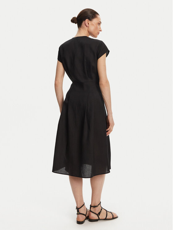 TWINSET TWINSET Sukienka letnia 251TT2072 Czarny Loose Fit